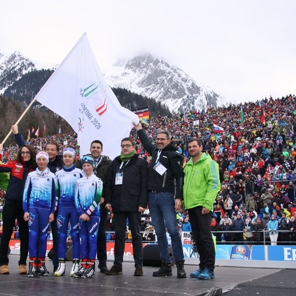 27.01.2019 - Quentin Fillon Maillet celebrates at the Anterselva final
