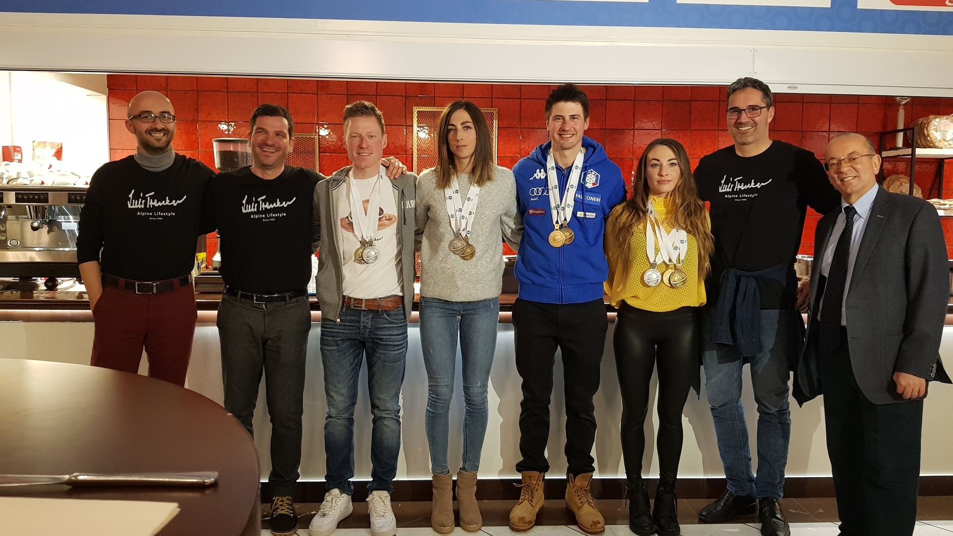 17.03.2019 - Grande festa finale all'Antholz House con tutte le medaglie italiane del Mondiale di Östersund