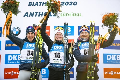 14 02 2020 Norway S Roiseland Wins Second Gold For The Country Biathlon Antholz Anterselva