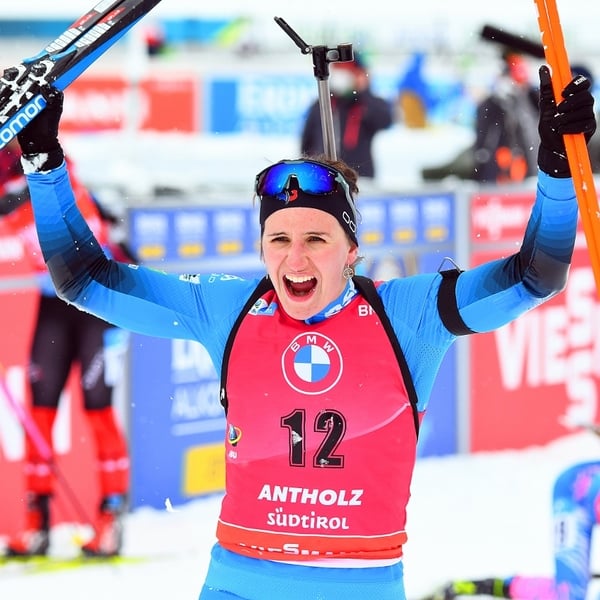 23.01.2021 - Julia Simon gewinnt Massenstart in Antholz