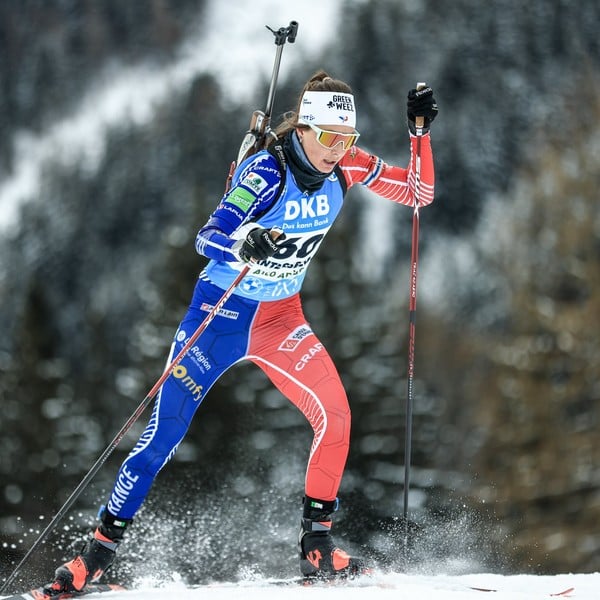 19.01.2023 - Dorothea Wierer rejoices after winning on opening day in Antholz