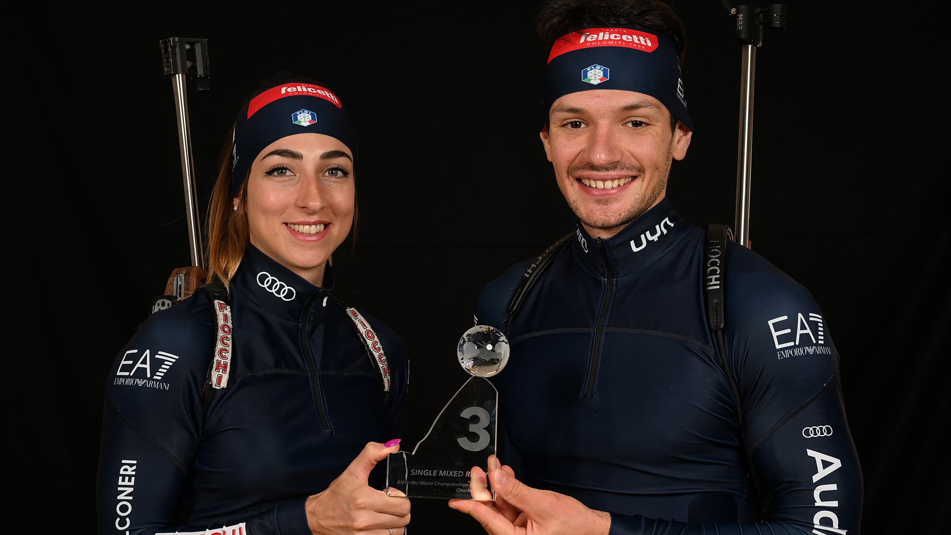 08.01.2024 - Felicetti ist Partner in Antholz-Anterselva, Etappe des Biathlon-Weltcups